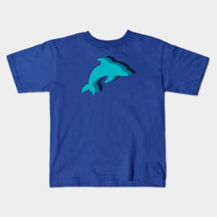 Dolphins Shades of Blue Kids T-Shirt